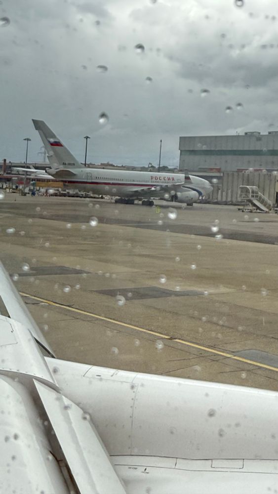 Ilyushin IL-96 wide body aircraft parked at GVA