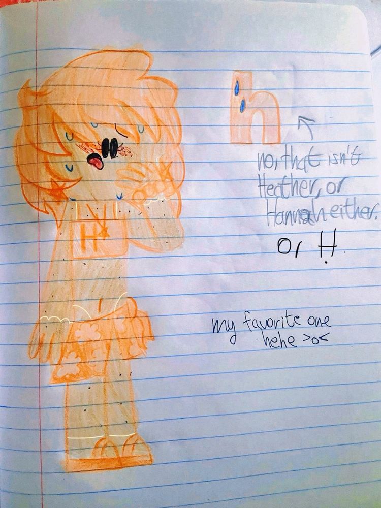 And the H says… hhh, hh, hh, hhh…!