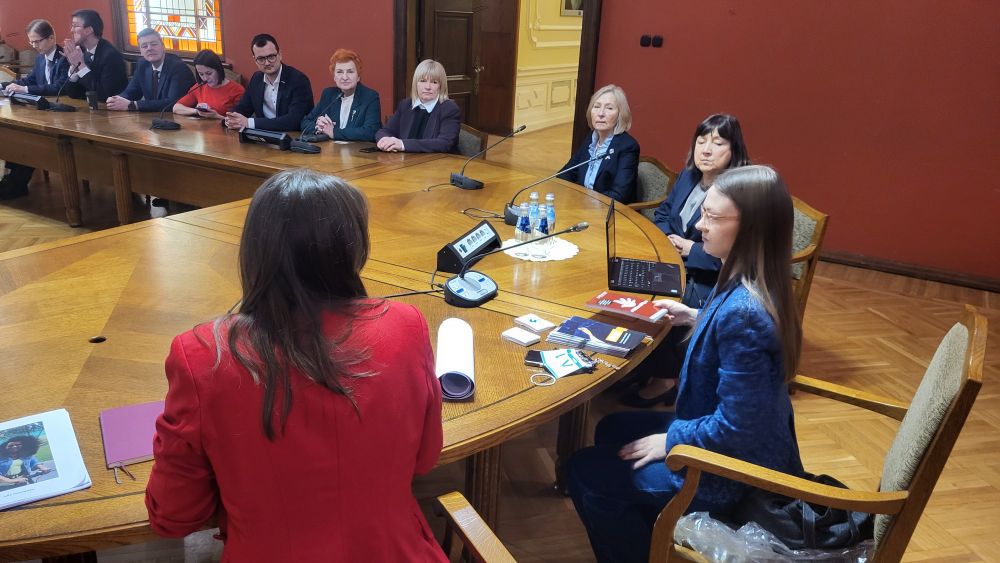 BY political prisoner support group in Saeima.