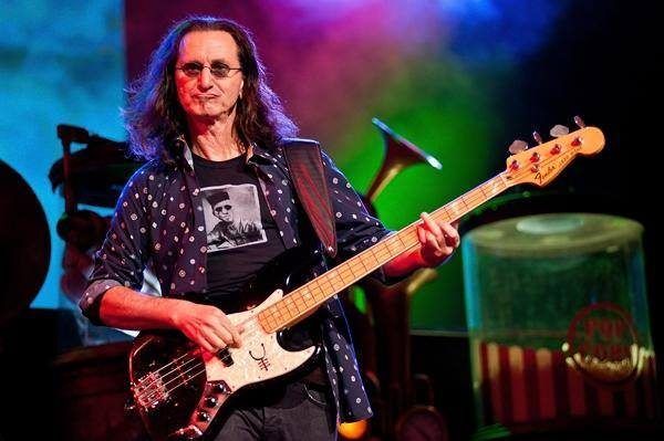 Rush bassist and lead vocalist Geddy Lee.