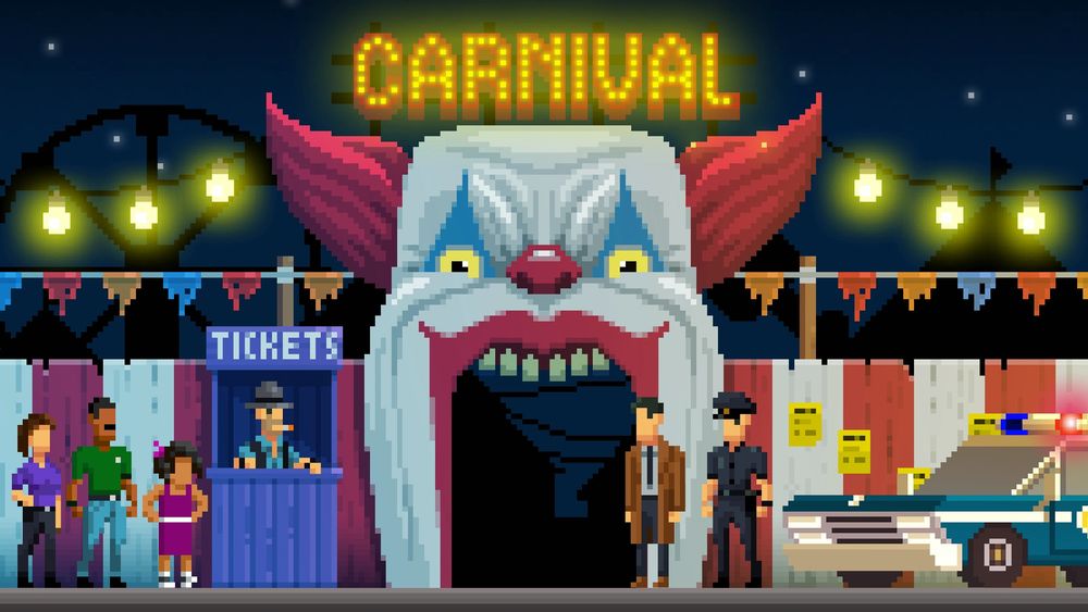 Once more into the maw of danger, through the mouth shaped carnival gate.