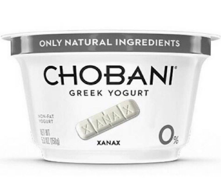 Chobani Greek Yogurt flavor is Xanax