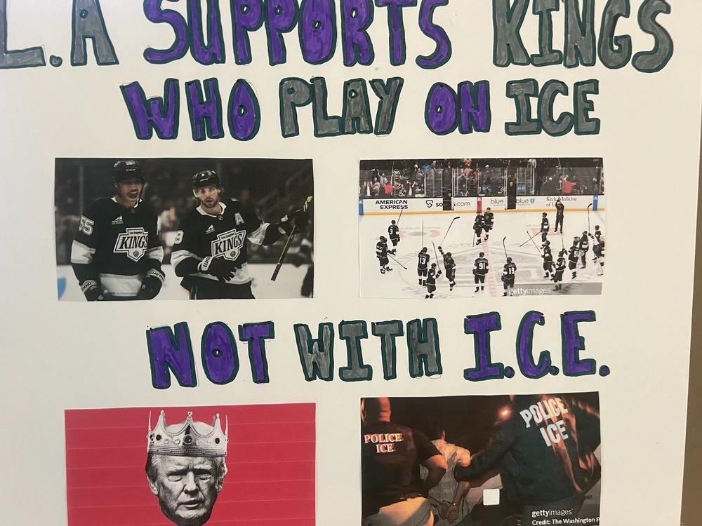 LA SUPPORTS KINGS WHO PLAY ON ICE
NOT WITH ICE