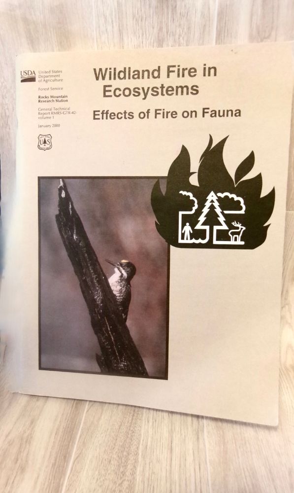 Wildland Fire In Ecosystems Effects Of F i r e On Fauna 2000 Ed Very Lite Wear