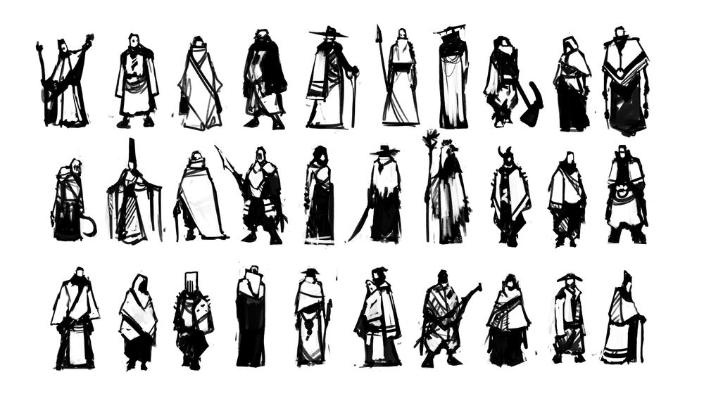 Thumbnail character sketches
