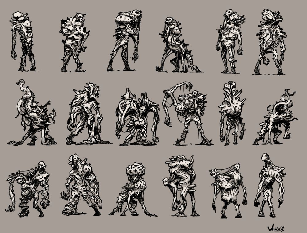 Thumbnail creature sketches