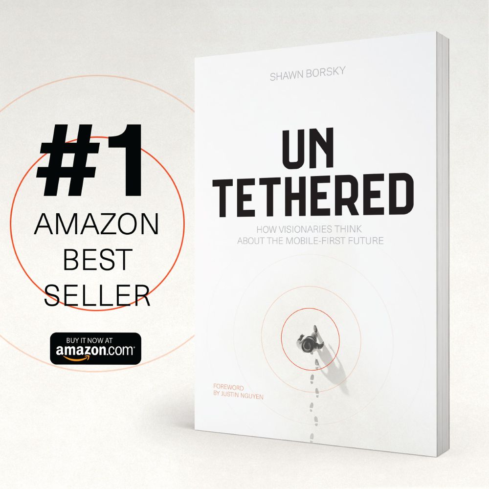 #1 Amazon Best Seller in Human-Computer Interaction and Two-Hour Computers & Technology Short Reads, Book cover of Untethered with Buy it now at Amazon.com badge. 