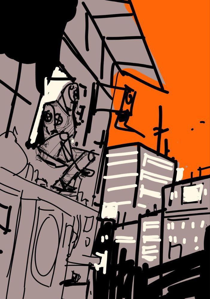 image in the messy sketch-stage