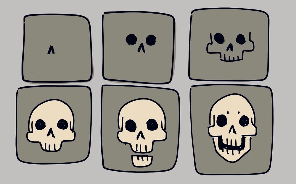 step by step guide for drawing a skull #kimgakaku