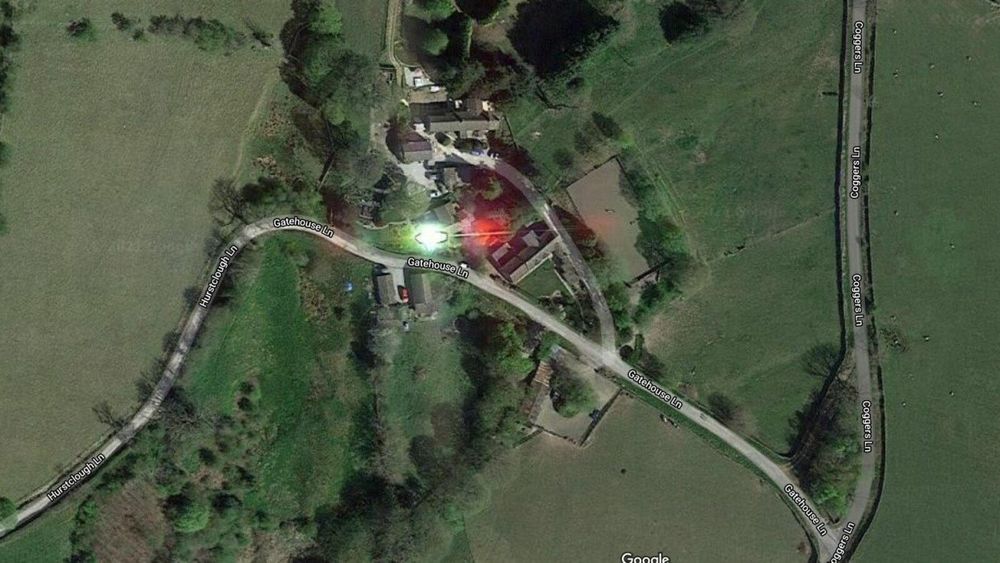 Unexplained flying object – google maps