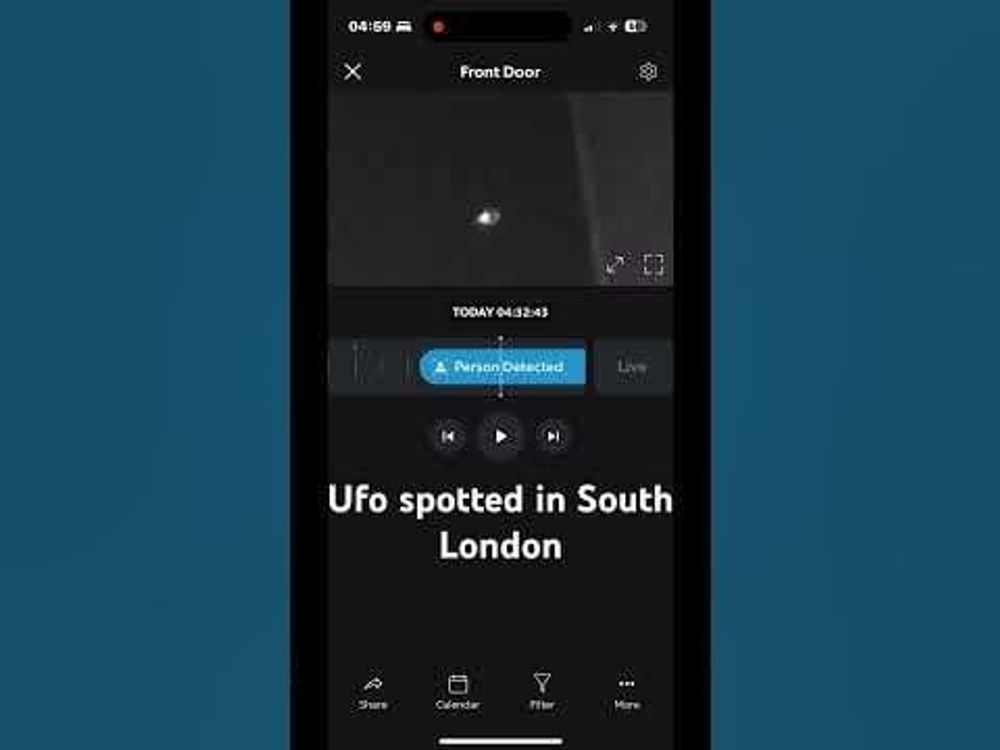 Ufo spotted in London #RingDoorbell #SouthLondon #AlienSighting #StrangeEncounter #mysterious ….