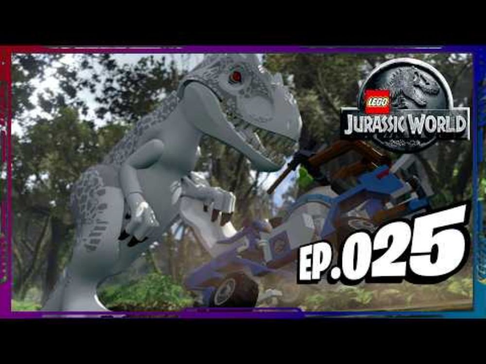 A INDOMINUS REX FUGIU??? - LEGO JURASSIC WORLD - EPISÓDIO 025