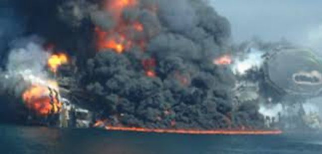 Cayuhoga River, Ohio, on fire - June 1969