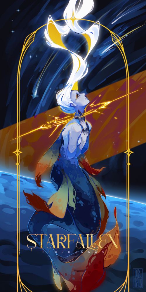 tarot inspired piece of my supernova mermaid 