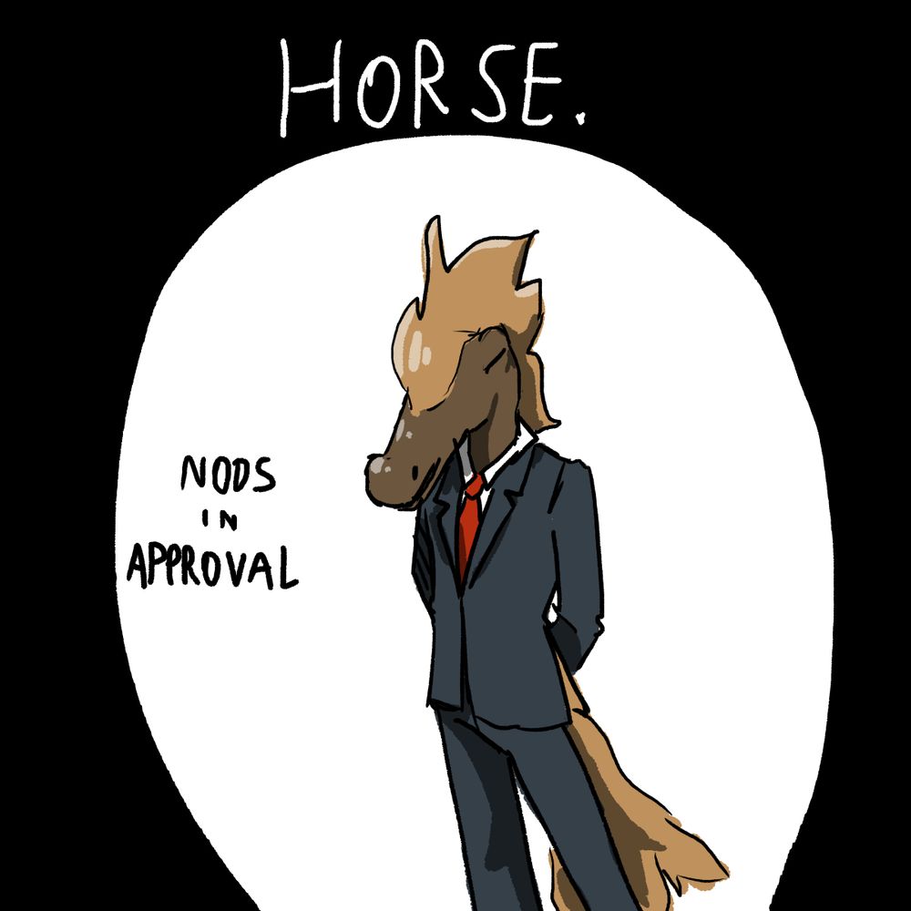 The elegant horse nods in aproval