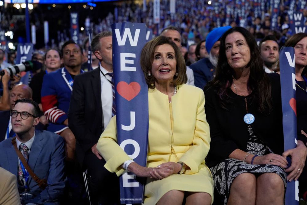 Pelosi is the only reason there are good vibes at the DNC — no one wants to admit it