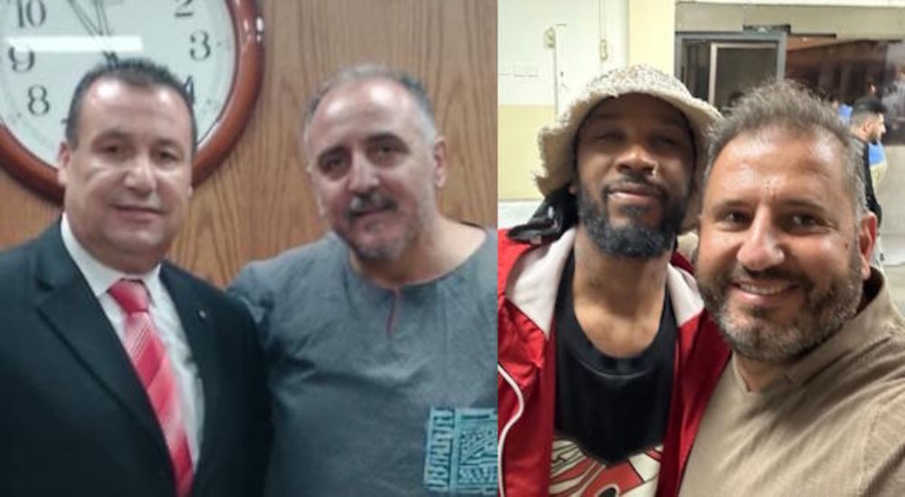 FOR IMMEDIATE RELEASE July 31, 2025 Contact: Hay Sha Wiya +1-210-834-8155 media@freedomflotilla.org Photos attached: – Hatem Aouini with Tunisian Embassy Official – Christoper Smalls with Anas Nairouk...