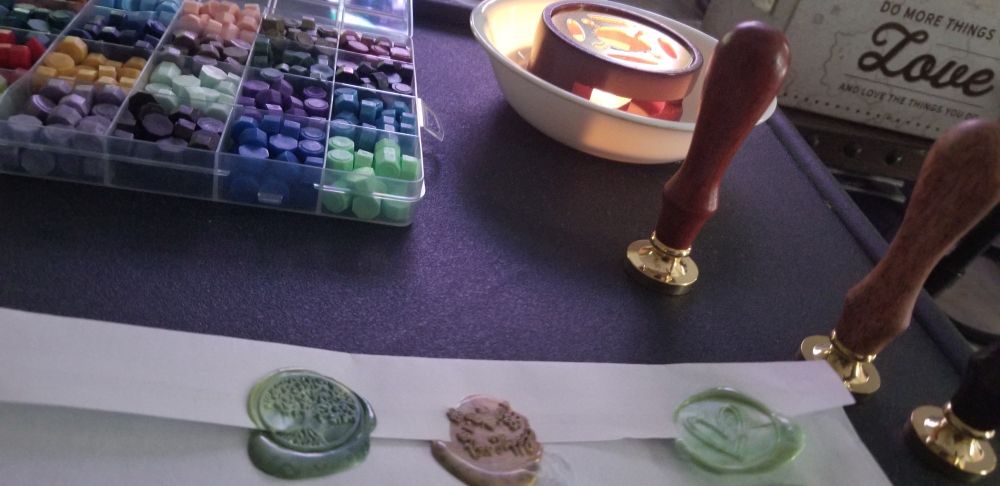 In the process of learning how to wax seal(?)