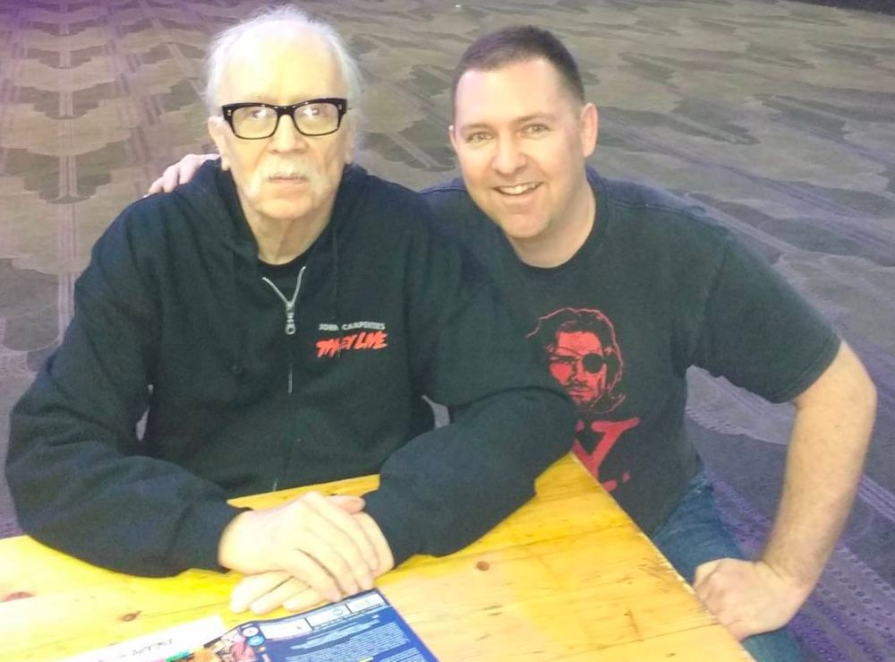 John Carpenter and a fan