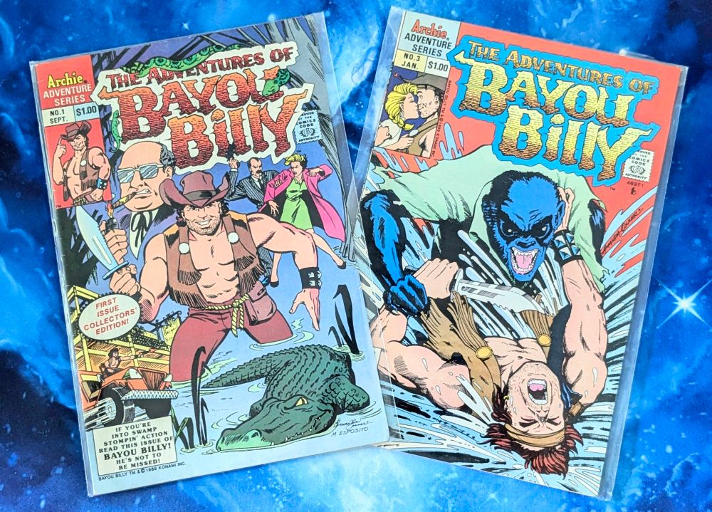 The Adventures of Bayou Billy, issues 1 and 3, published by Archie Comics in 1989.