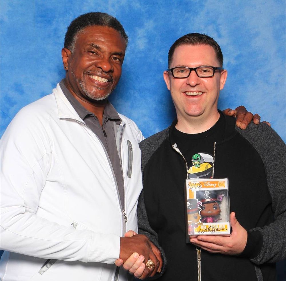 Keith David and a fan