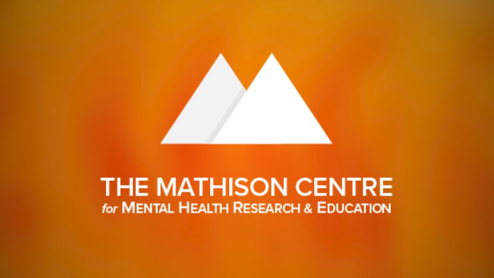 The Mathison Centre for Mental Health Research & Education logo on an orange background.