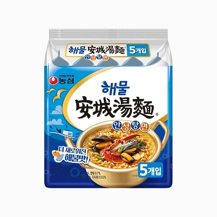 韓国の袋麺「安城湯麺 海鮮」パッケージ写真