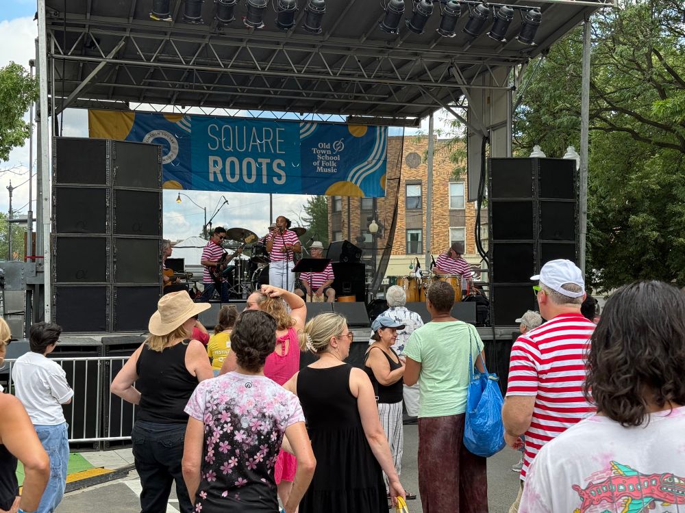 Dill Costa onstage at Square Roots Festival 