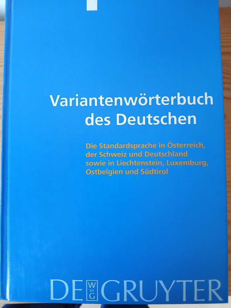 Buchvorderseite des

Variantenwörterbuch des Deutschen