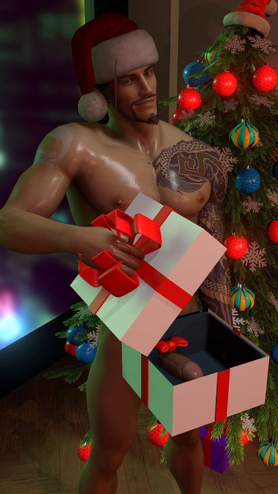 Hanzo with a gift! Will you accept it?🥵🍆💦