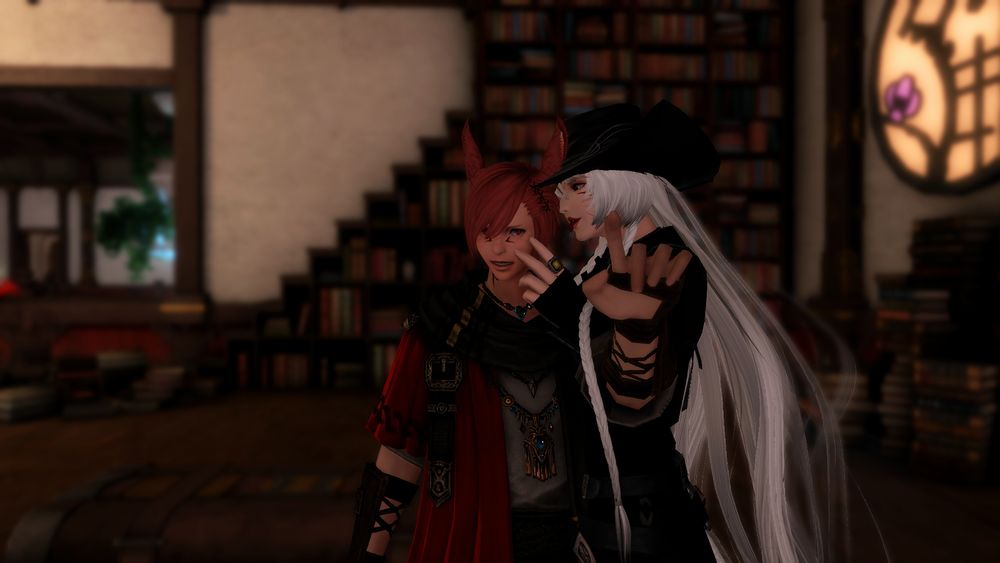 G'raha just wanted to grab a book, but Alice had other plans, "Alice w-what are you doing?" 