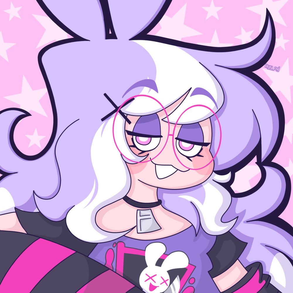 Fan art of Huni Bun, by Ashley Nichols art. Originally intended as an art fight attack, but then I found out after drawing it that they are not participating this year