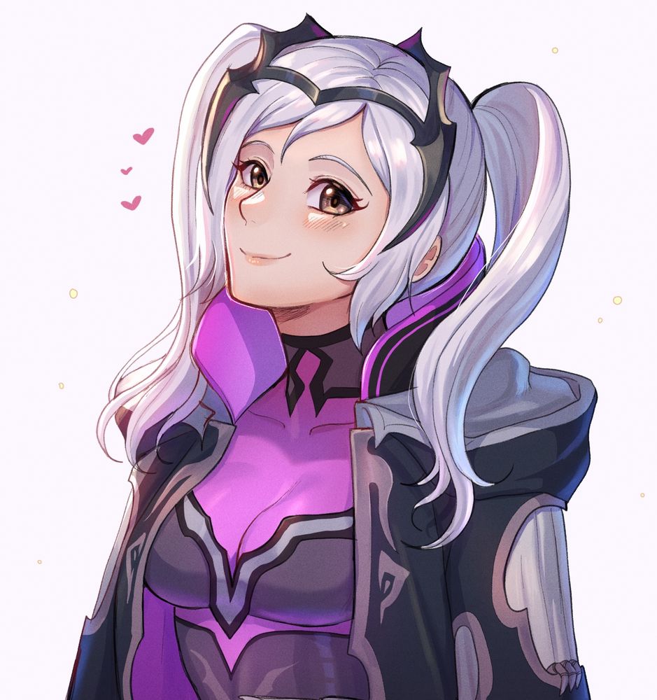 a bust doodle of Resplendent F!Robin