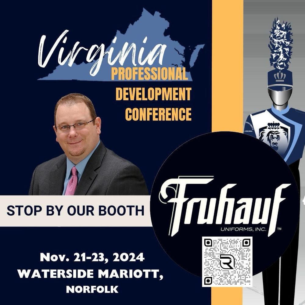Visit us at the Fruhauf Uniforms booth at VMEA 11/21-11/23. 