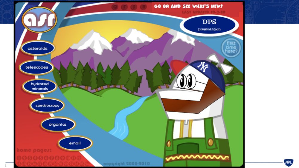 It's a Homestar Runner screen, but Homestar has a beard and glasses and a Yankees hat. 