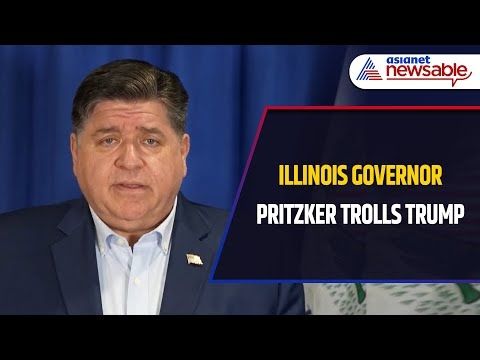 Governor Pritzker TROLLS Trump: Lake Michigan 'Renamed' to 'Lake Illinois' | Asianet Newsable