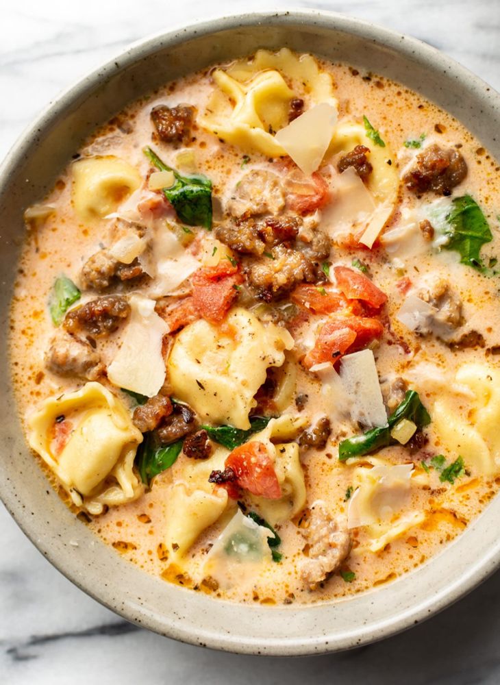 Italian Sausage Tortellini Soup