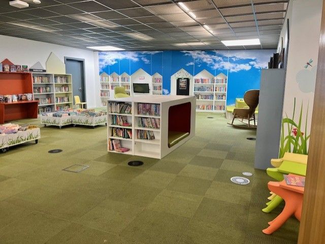 The inside of Library at the Lightbox, Barnsley.