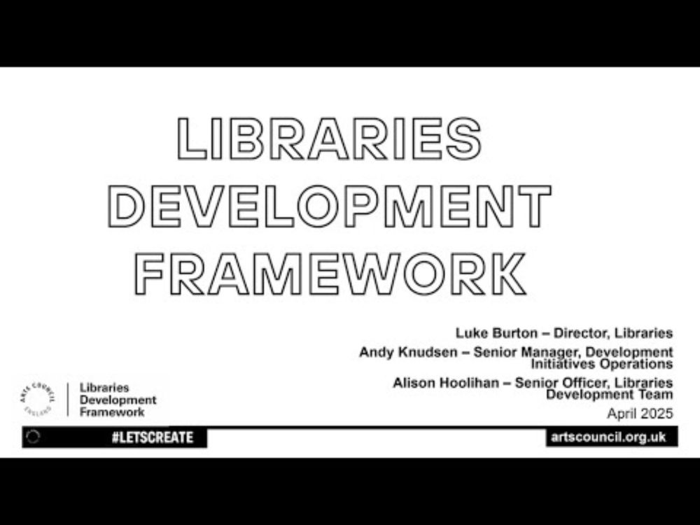 Launch of the Libraries Development Framework | Libraries Connected Webinars | 2025