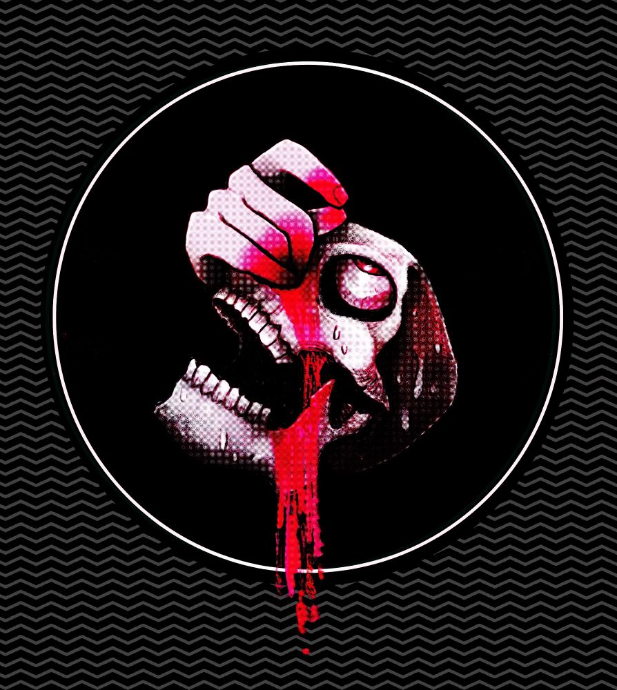 Skull gazing upwards in agony while it’s nasal cavity is fingerblasted to bleeding.