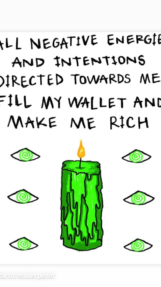 ALL NEGATIVE ENERGY AND INTENTIONS
Directed TOWARDS ME
FILL MY WALLET AND MAKE ME RICH
@t_shirtnshorts 