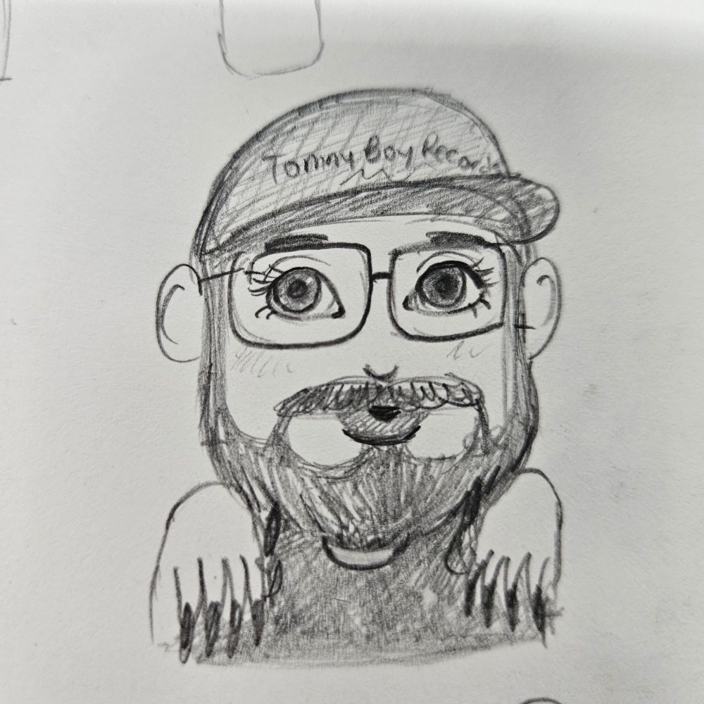 Yassified Eliot of Internet Today, pencil illustration 