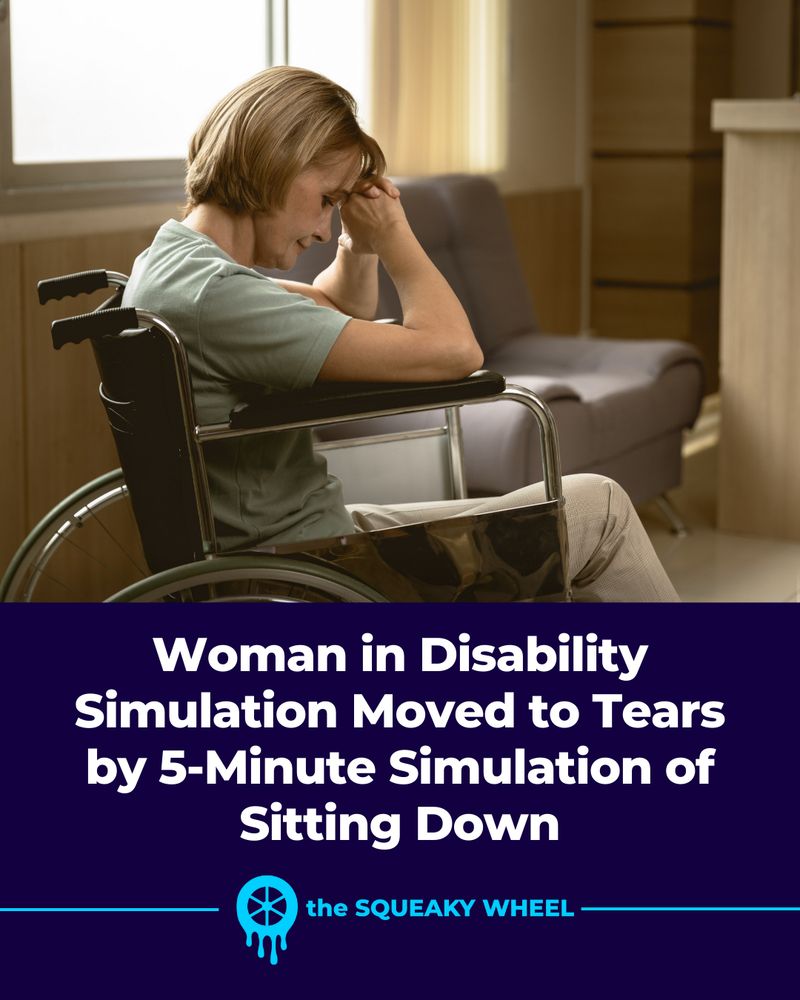 Woman in Disability Simulation Moved to Tears by 5-Minute Simulation of Sitting Down