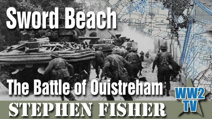 A poster advertising an online talk - Sword Beach 