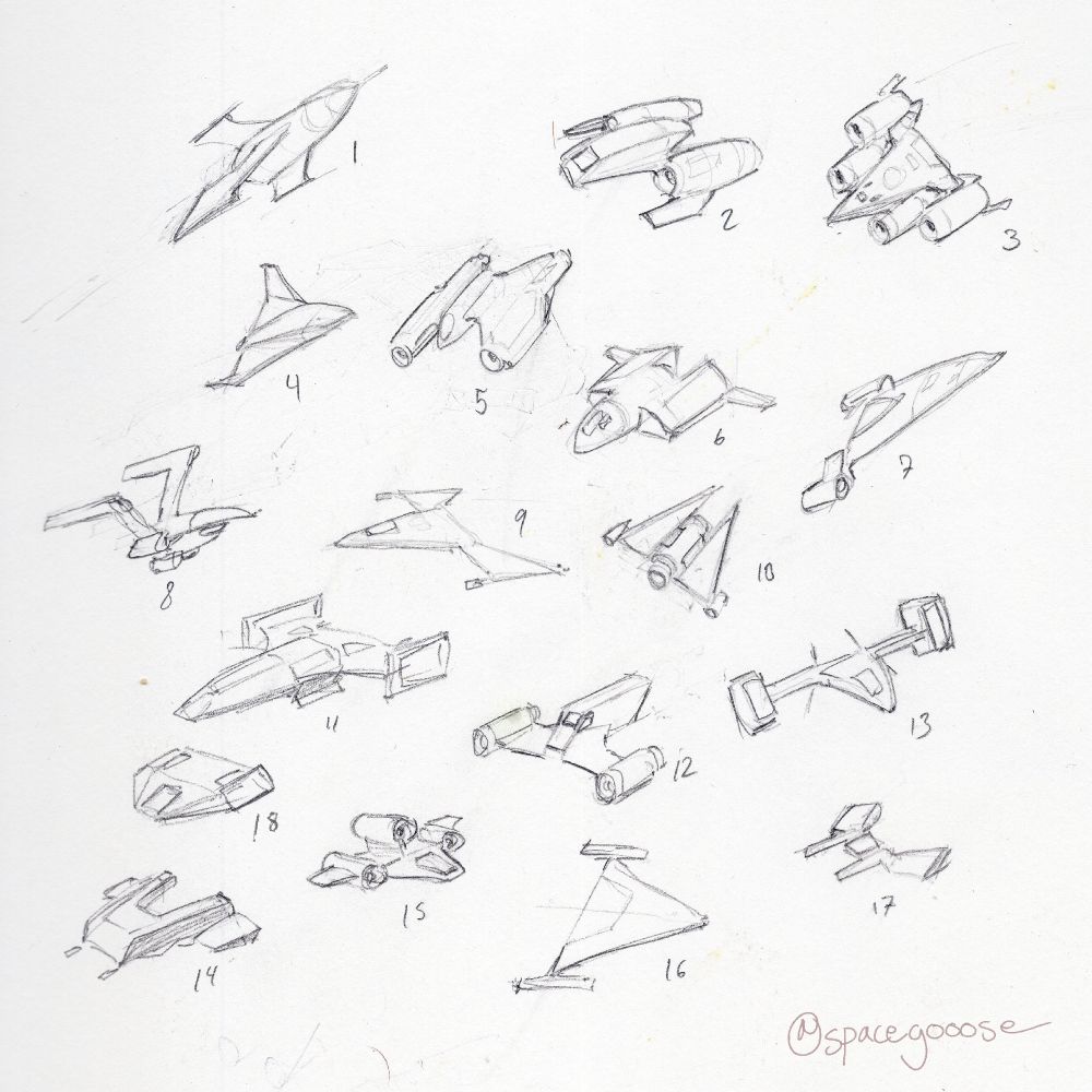 scan of the page of scratchy pencil rendered shapes.
