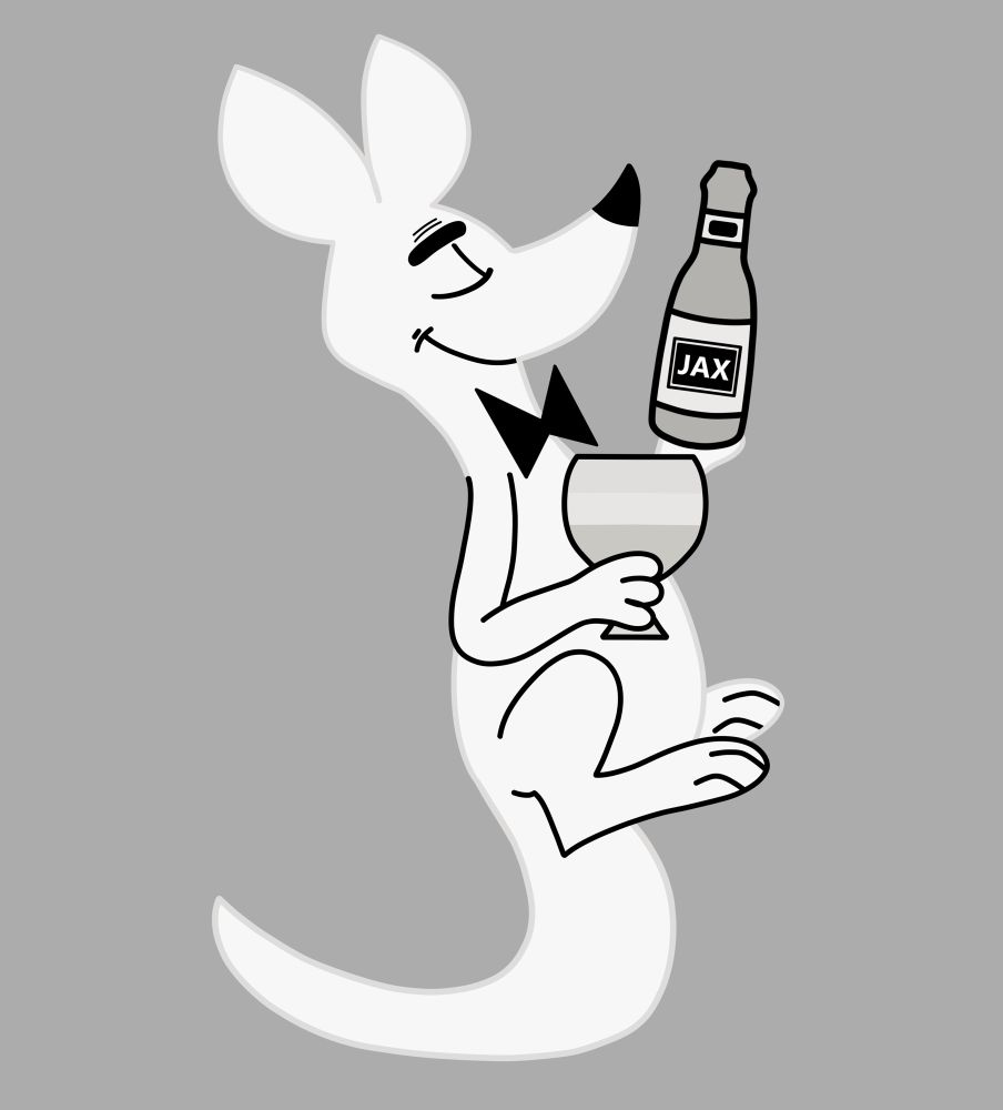 The kangaroo mascot of (the long-defunct) Jax Beer