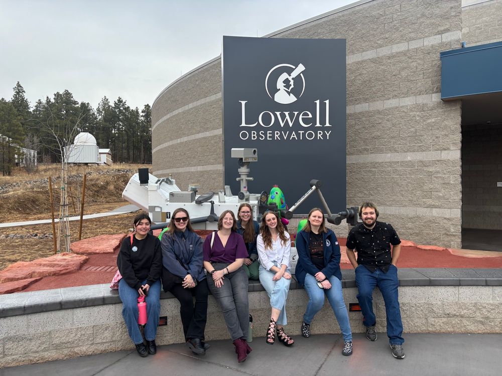 My amazing students at the entrance to Lowell Observatory