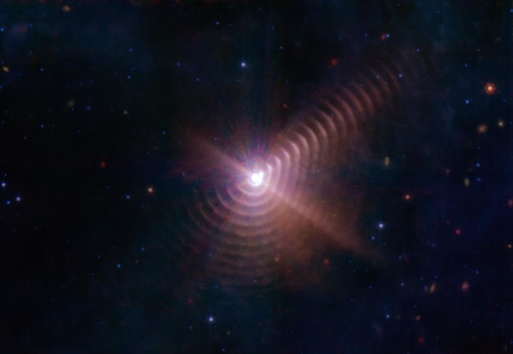 JWST Image of 17 dust shells around the Wolf-Rayet binary WR140