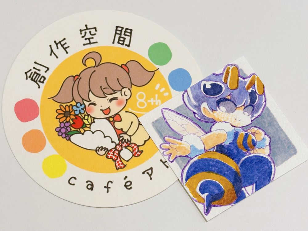 カフェに寄贈したヴァンパイアのキュービィちゃん