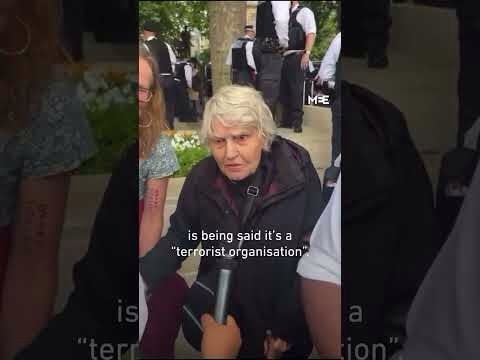 Police arrest 83-year-old at silent protest against Palestine Action ban